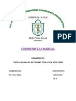 Chemistry Lab Manual