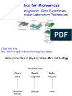 Statistics For Microarrays: Biological Background: Gene Expression and Molecular Laboratory Techniques