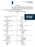 Teste Diagnóstico de Português para Estrangeiros