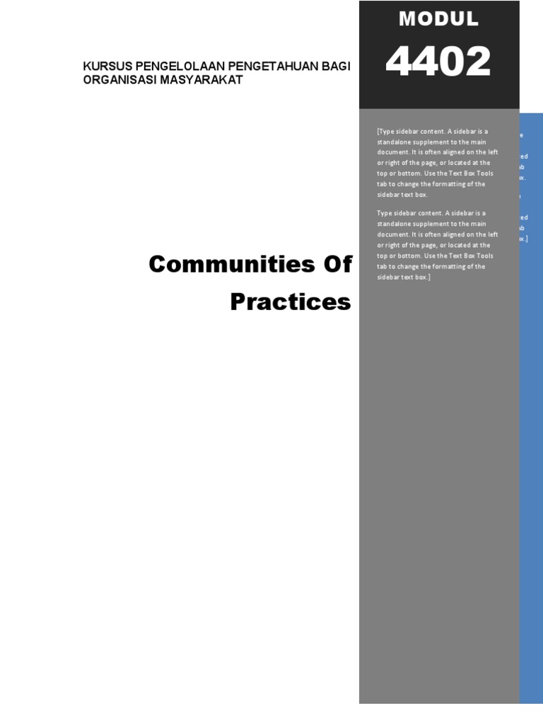 Community Of Practice PDF