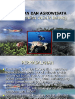 Perikanan Dan Agrowisata (Pengembangan Wisata Bahari)