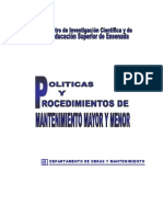 Manual de Políticas y Procedimientos Mantenimiento Mayor y Menor.docx