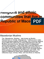 Religions and ethnic communities that live in Republic of Macedonia.ppt