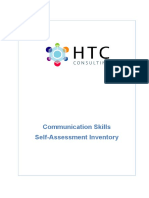 Communication Skills Self Assessment Inventory PDF