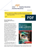 Review - Developing Creativity in The Classroom Learning and Innovation For 21st-Century Schools
