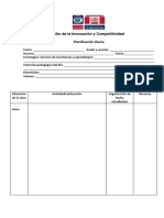 ESQUEMA DE PLANIFICACIÓN DIARIA Primaria