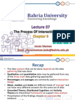 Lecture 7-Process of Interaction