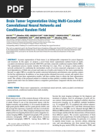 2019 Brain Tumor Segmentation Using Multi-Cascaded Convolutional Neural Networks and Conditional Random Field
