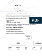 PostgreSQL Self Join