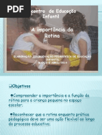A IMPORTANCIA DA ROTINA