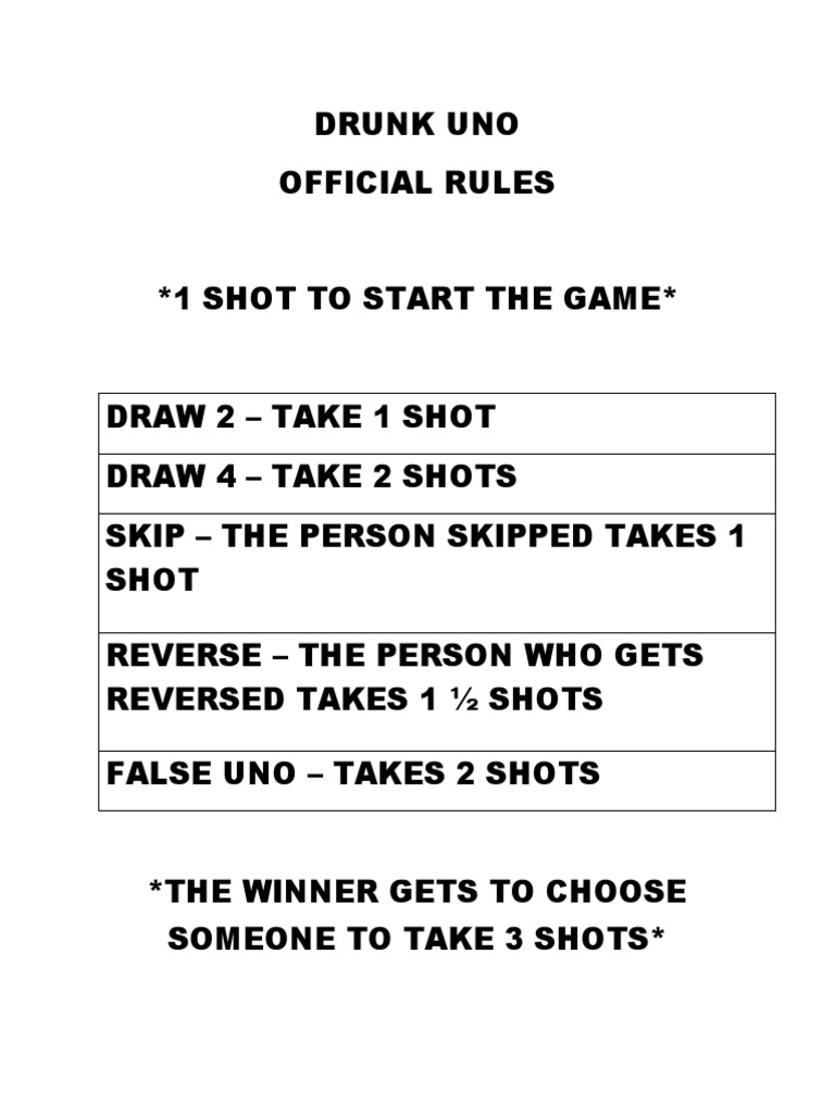 drunk uno pdf