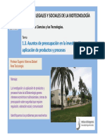 1.3 Temas Preocupacion BiotecnologÃ A PDF
