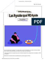 La Ayuda que Ayuda... y la Ayuda que No Ayuda