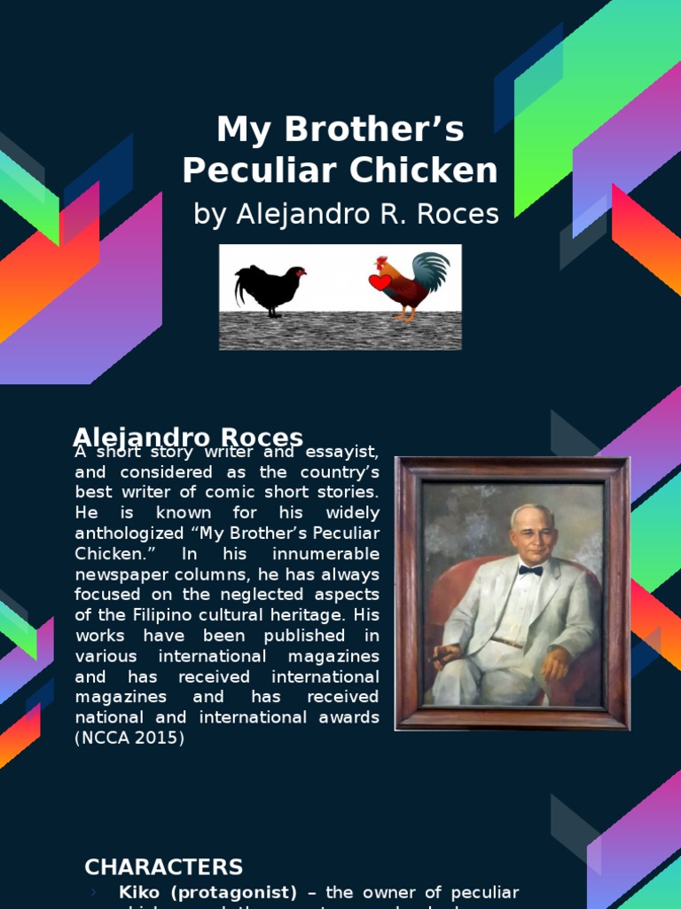 My Brothers Peculiar Chicken PDF Rooster Chicken