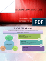 Hubungan Sosio Budaya Dan Gizi