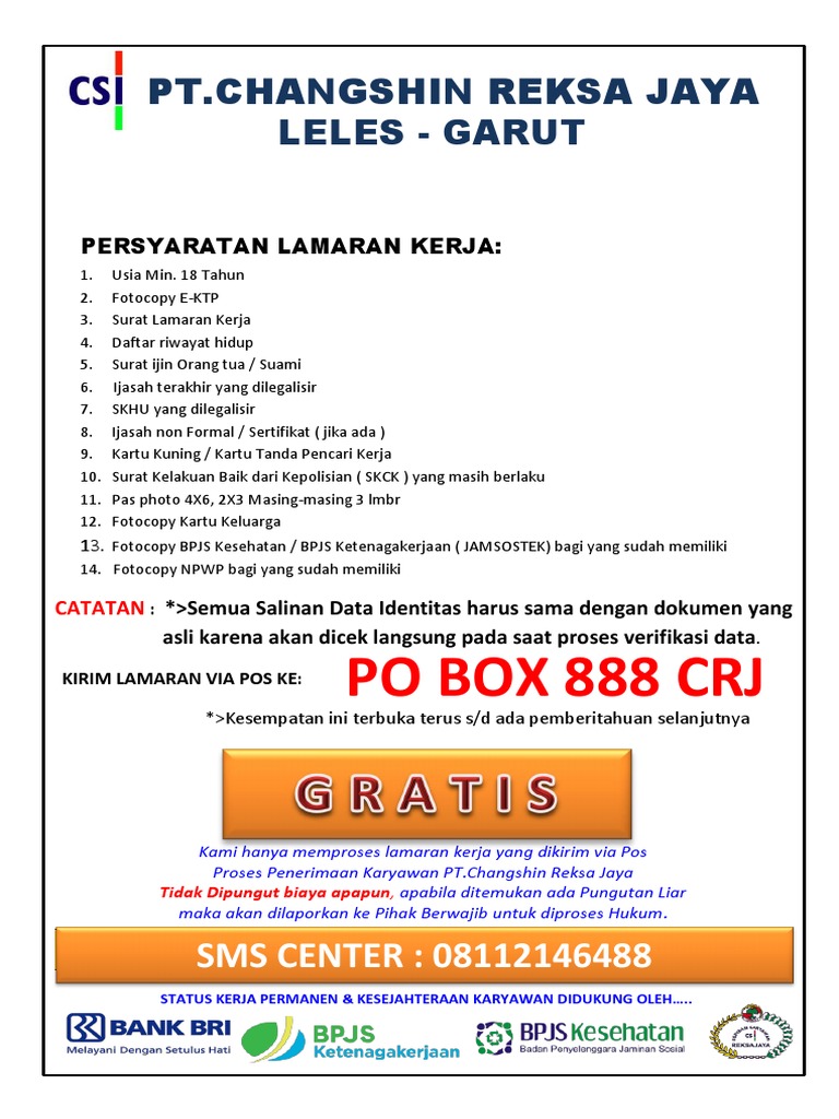 Syarat Lamaran Kerja Design Baru Pdf