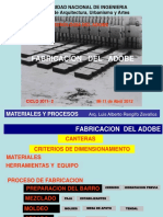 Matpro 3a Fabricacion Del Adobe