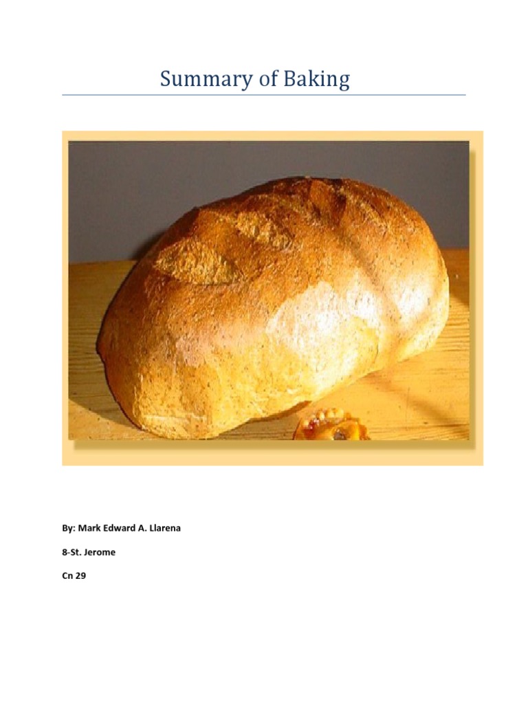 Summary of Baking Download Free PDF Baking Breads