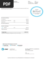 AT&T Bill | PDF | Fee | At&T