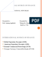 International Source of Finance: Empi Business School, New Delhi