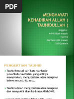 Menghayati Kehadiran Allah (Tauhidullah) 19 - 20