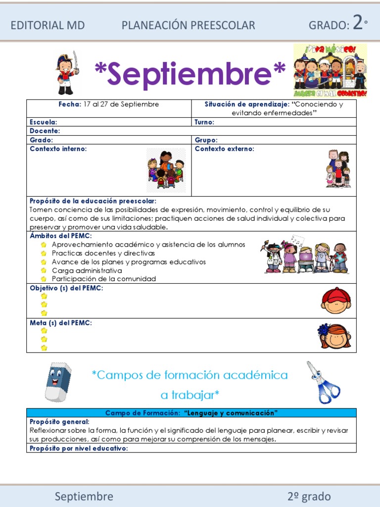 17 Al 27 de Septiembre 1º y 2º | PDF | Educación de la primera infancia ...