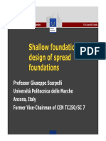 Design of Spread Foundations