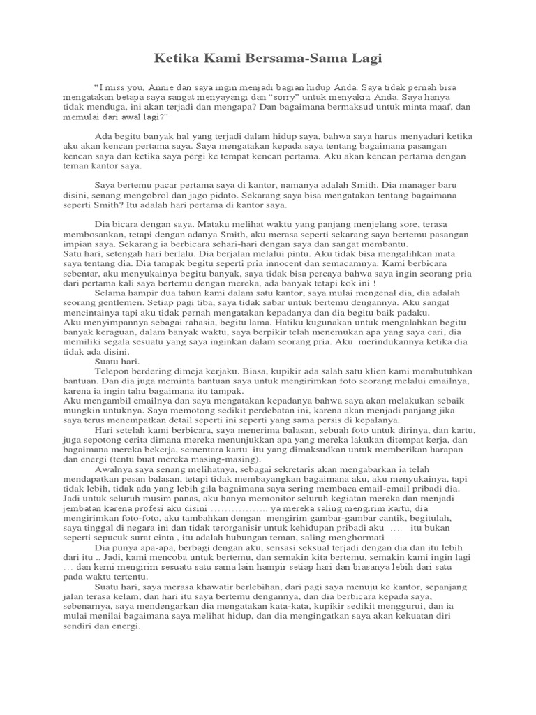 Cerpen Ketika Kami Bersama Pdf