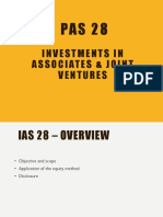 PAS 28 Investment in Associates and Joint Ventures