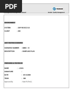 Environment: Unit Testing / User Manual