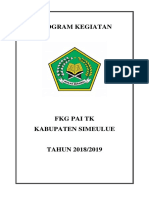 Program Kegiatan FKG Pai Kabupaten Simeulue