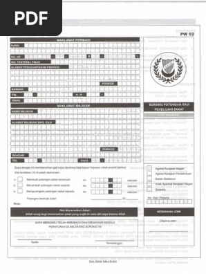 Borang Zakat Kedah Pdf