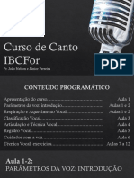 Curso de Técnica Vocal: 12 Aulas