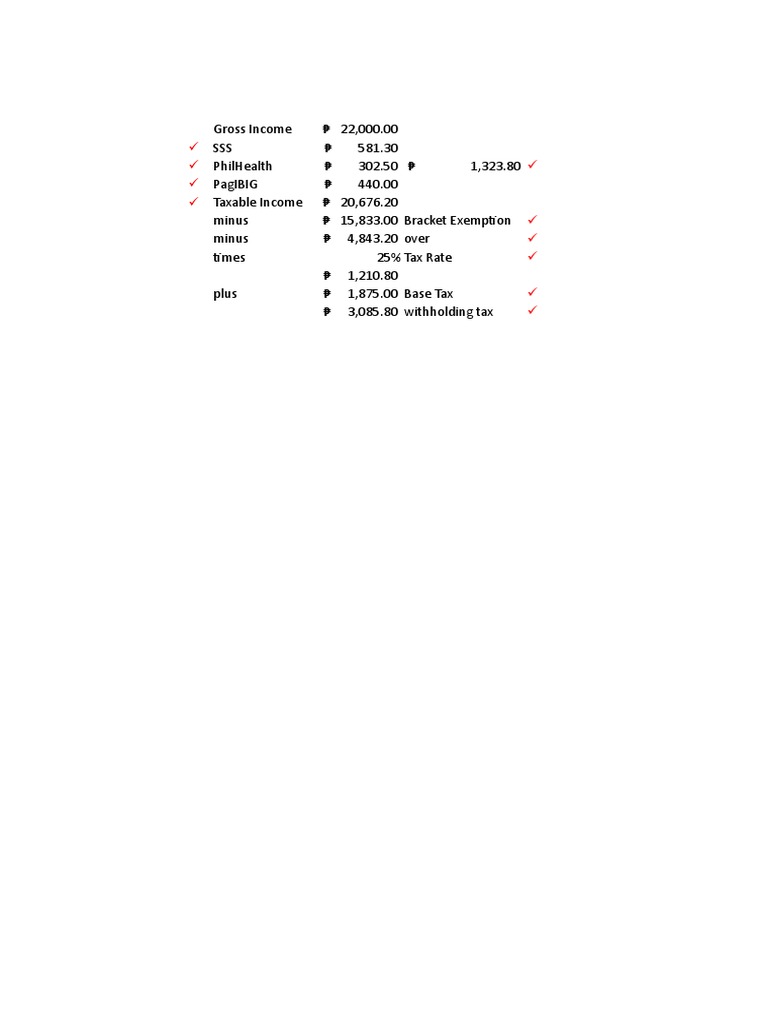 Tax Calculation and Withholding Guide | PDF | Finance & Money ...