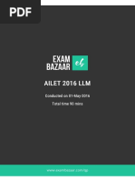 AILET 2016 LLM