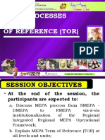Session 2 - MEPA PROCESSES & TOR