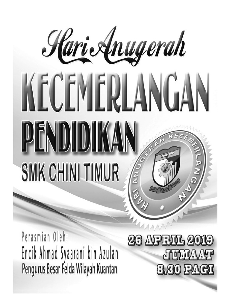 Buku Program Hari Kecemerlangan 2019 Print Utk Cikgu PDF