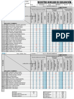 REGISTRO DE MATEMATICA 2019 - TERCERO A - II BIMESTRE