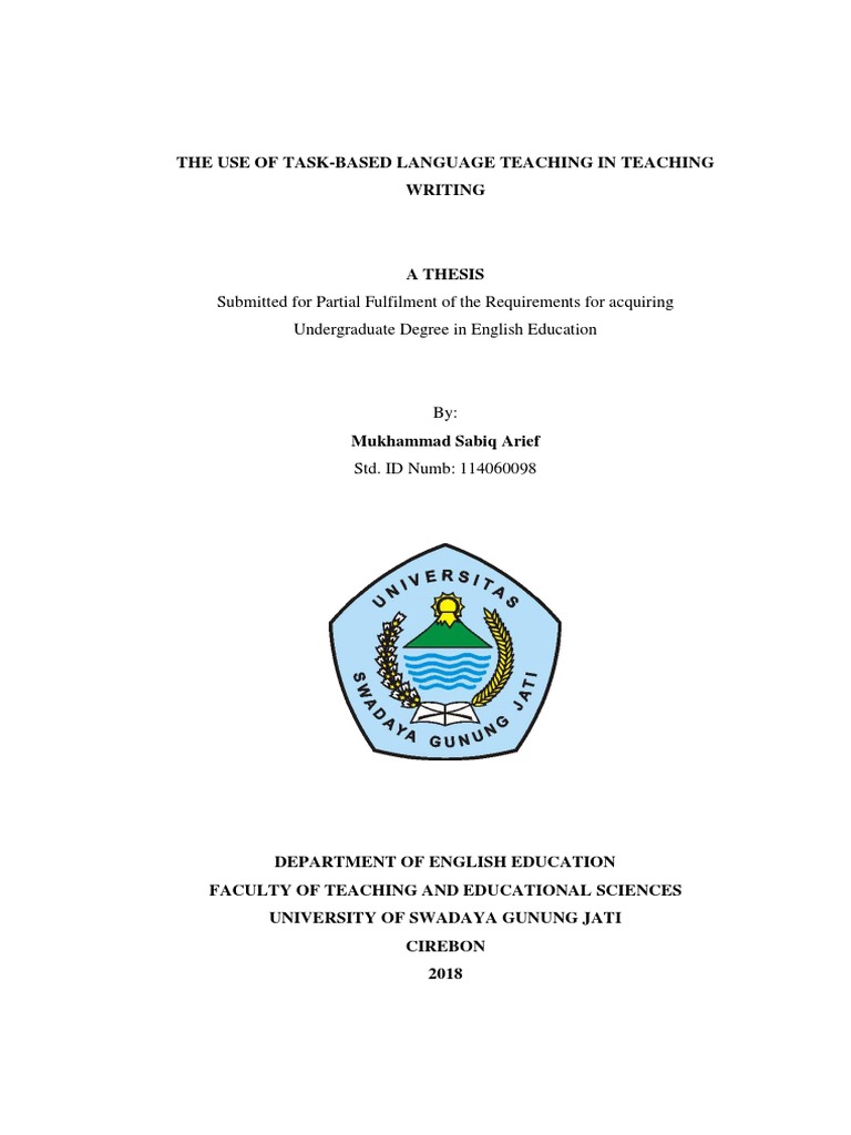 Task-Based Teaching for Writing Skills | PDF | Narrative | Second Language