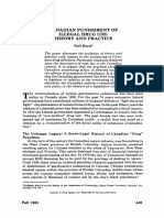 Canadian Punishment of Illegal Drugs Use PDF