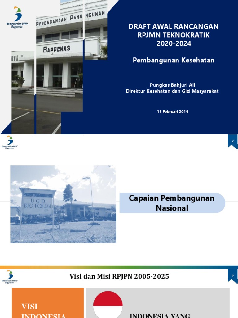 RPJMN 2020-2024: Pembangunan Kesehatan | PDF