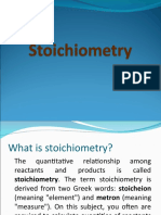 Stoichiometry 