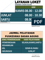 Jam Pelayanan Dan Jadwal Pelayanan Loket