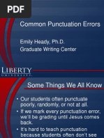 Common Punctuation Errors