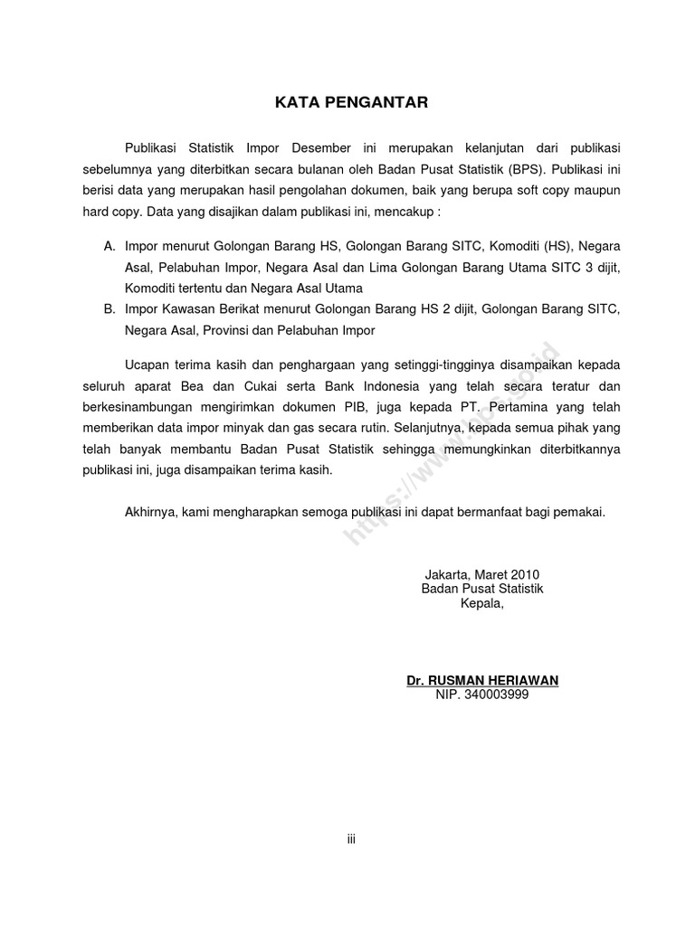 Impor Desember 2009 Pdf