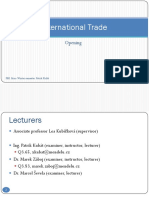 International Trade Theories