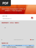 Uplink Data Compression (UDC) of eRAN11 1 TDD Deepdive - 20160104