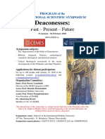 Program of Deaconesses Symposium