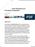 Grid Tie Inverter Schematic and Principals of Operation