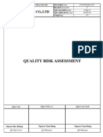CVN-WI-QUA-037 Quality Risk Assessment-Ver04 PDF